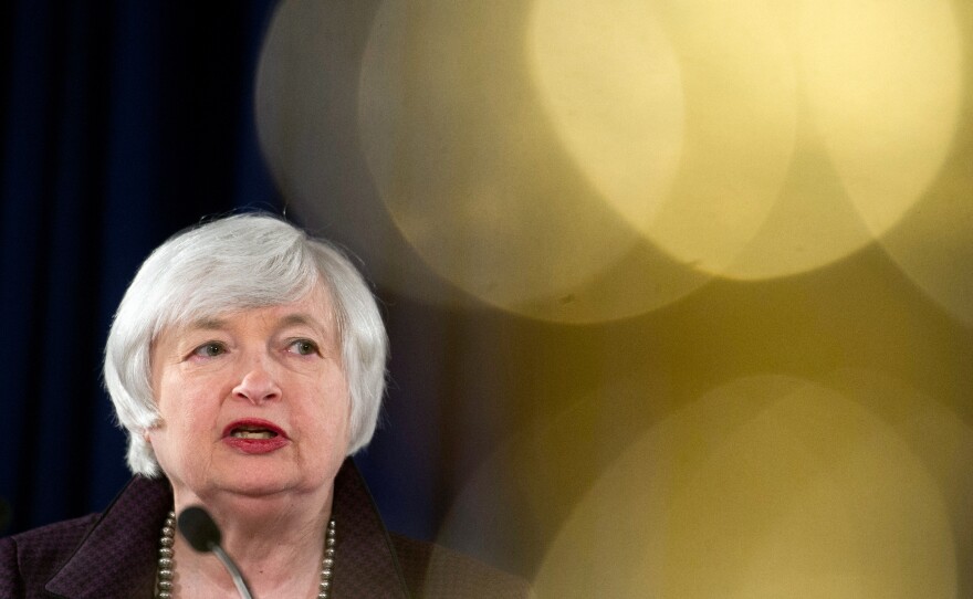 Federal Reserve Chairwoman Janet Yellen makes a statement on jobs and the economic outlook Dec. 17 in Washington, D.C.