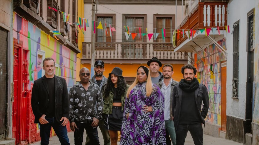 A portrait of the Peruvian band, Novalima.