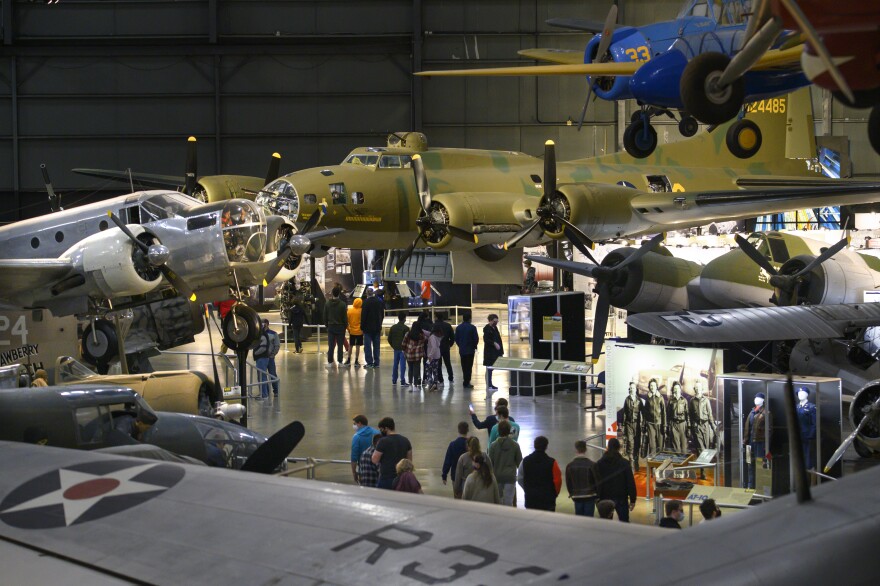 The Memphis Belle on display.