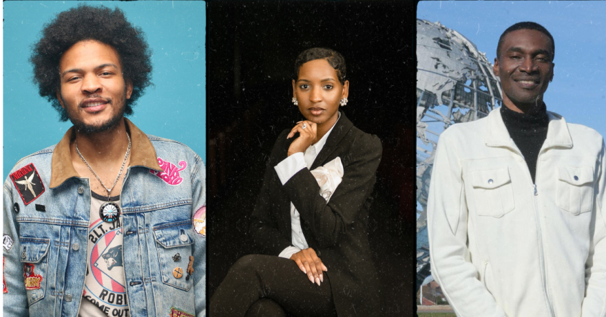 Left: Buddy Red Center: Paris Jo Right: Mark Adams