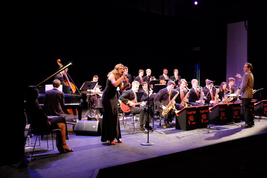 The Triangle Youth Jazz Ensemble during a performance at the Cary Arts Center in 2017. 