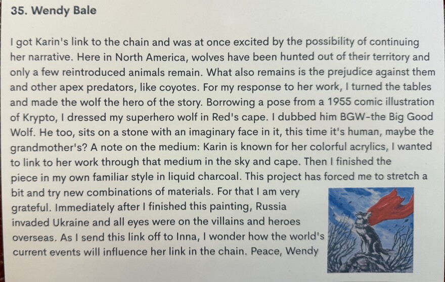 Wendy Bale's narrative for "Big Good Wolf."