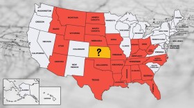 According KFF Health News data, states colored red have restricted gender-affirming care for minors. Kansas could soon join them.