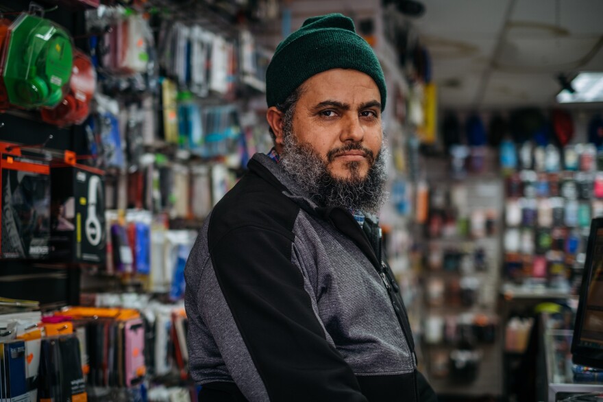 Mohamed Hamza, a Bronx-based cellphone shop owner, is a U.S. citizen from Yemen. His 3-year-old son is also a U.S. citizen, but Hamza's wife and another child are not â and have not received visas to travel to the U.S. Hamza's wife and the two children are stuck for now in Djibouti.