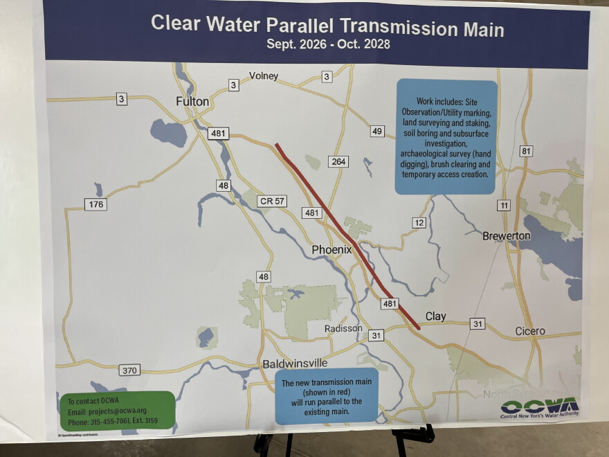 A map of the Clear Water Parallel Transmission Main