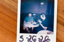 Every guest who visits Antagonist leaves with a Polaroid photo taken by staff. That includes WFAE’s Nick de la Canal, photographed mid-interview with bar co-owner Mike Salzarulo.