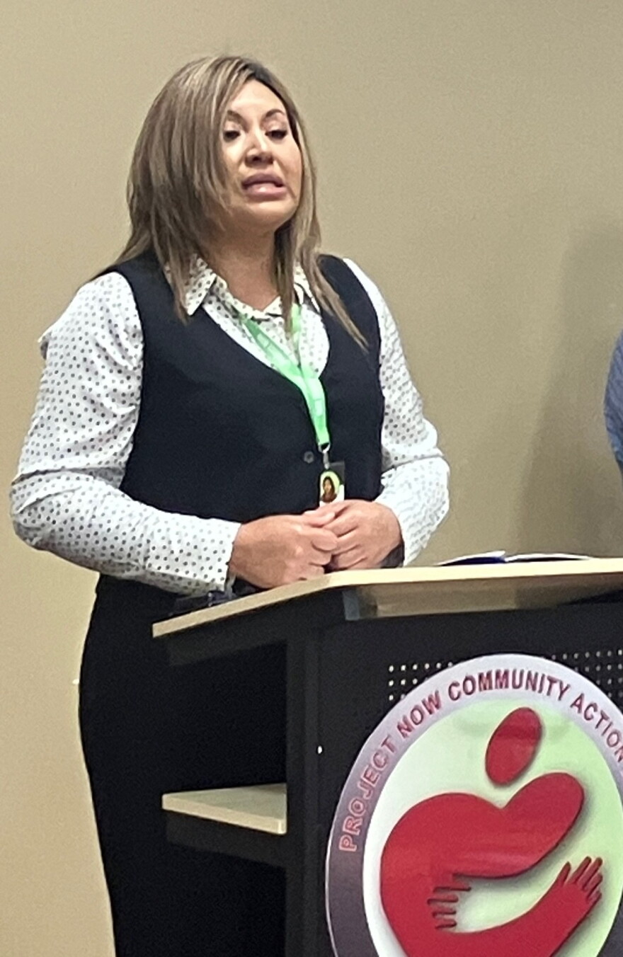 Laura Flores Cardenas, a Spanish-speaking parent of two girls who went through Head Start, and Head Start teacher herself, spoke Thursday with the help of translator Lupe Pollock, a family services worker.