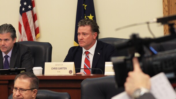 Sen. Chris Garten (R-Charlestown) discusses his priority bill shoring up Indiana’s welfare programs against waste. Democrats worry it could cut eligible Hoosiers from programs aimed at helping them.