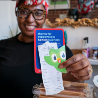 Duolingo says is partnering with Haitian-run businesses across the county, giving away a free month of the app’s premium subscription service when customers patronize and practice Haitian Creole participating businesses.