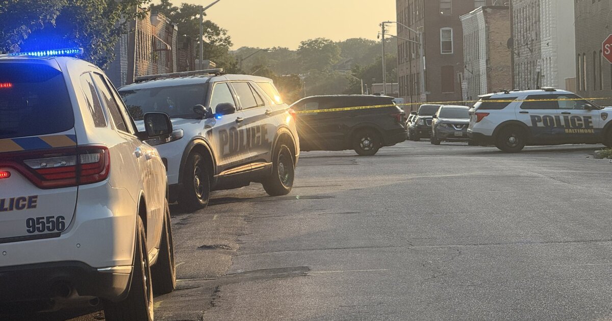 Baltimore police respond to two quadruple shootings Monday night