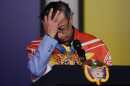 Conspiracy Comrade: Colombian President Gustavo Petro gestures during a press conference at the presidential palace in Bogota on Monday, Aug. 3, 2026, where he doubled down on unfounded claims of fraud in the June 21 presidential election his party's candidate lost.