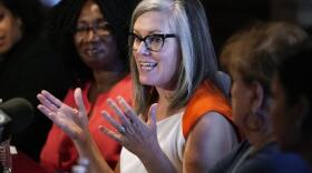 Arizona Secretary of State Katie Hobbs speaks at a roundtable event in Phoenix, Monday, Sept. 19, 2022. Hobbs was elected Arizona governor on Monday, Nov. 14 defeating Republican rival Kari Lake.