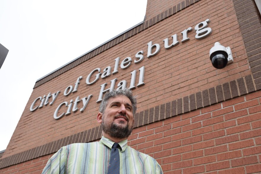 Peter Schwartzman was sworn in as Galesburg's mayor in May of last year, after serving on the city council. He has taught environmental science at Knox College since 1998.