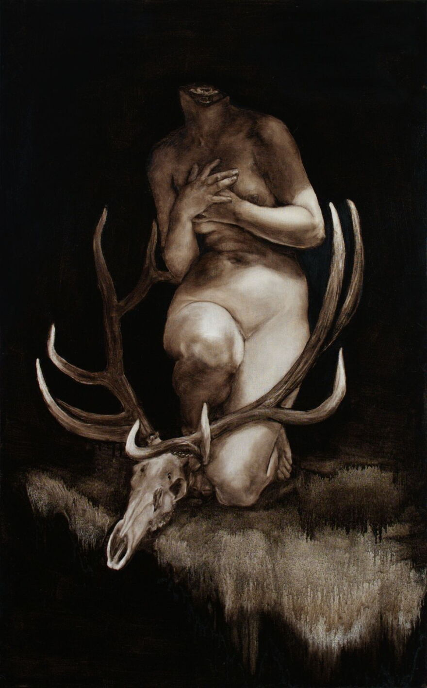 Shannon Thomas 'Cervine' painting