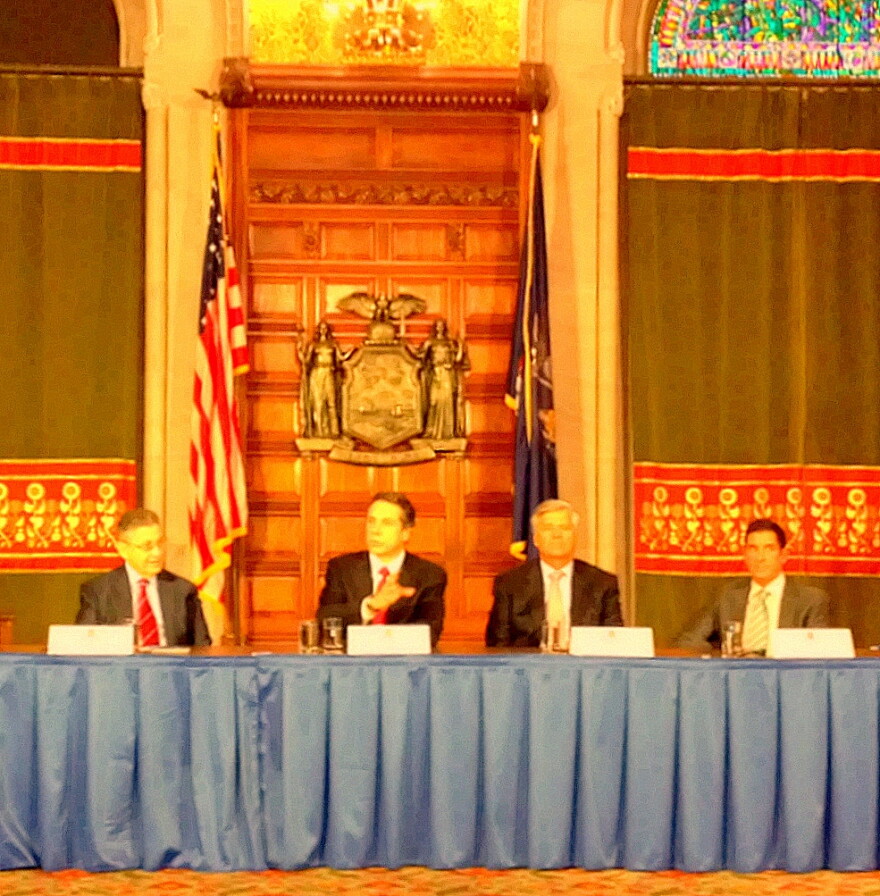 Governor Cuomo met with legislative leaders at the Capitol Wednesday