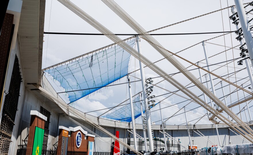 The City of St. Petersburg is working on Tropicana Field to get the stadium ready for the Tampa Bay Rays' 2026 season.