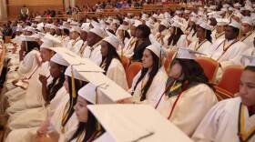Miami Jackson Senior High students at their graduation in 2015. Florida's statewide graduation rate has steadily risen for more than 15 years.