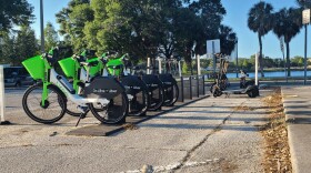 Line of Lime E-bikes 