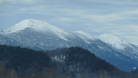 View of a few Adirondack peaks from Lake Placid