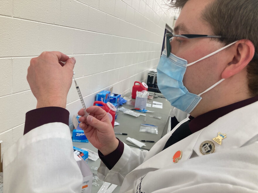Vaccine clinic at Reynoldsburg, February 2021