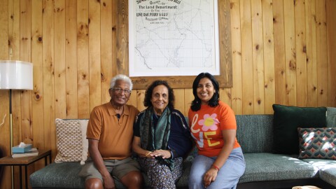 Paresh and Vasanti Doshi manage the Suwannee Gables Motel with the help of their daughter, Supna. “This child of mine, she is the one that is bringing this to light,” Vasanti said. (Rose Schnabel/WUFT News)