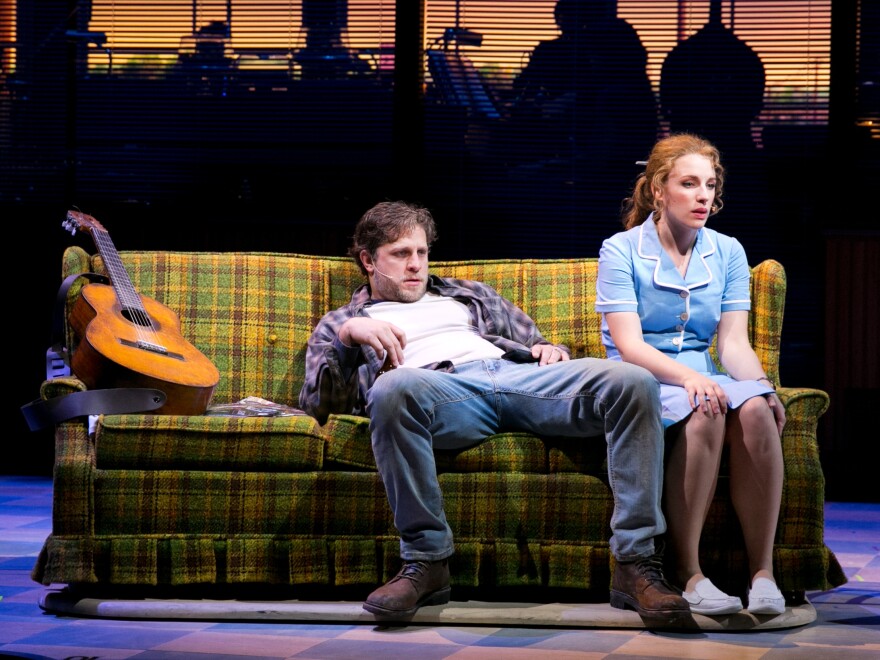 The pies Jenna (Jessie Mueller) bakes are a form of therapy and escape from her controlling husband, Earl (Joe Tippett).