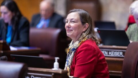 State Sen. June Robinson, D-Everett, seen here in 2023, chairs the Senate Ways & Means Committee and is the lead budget writer for the majority Democratic caucus in the Washington Legislature.