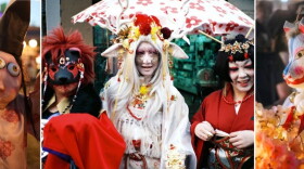 Costumed spirits gathered and ready to "cause pandemonium" for Night of the Yokai in Japan