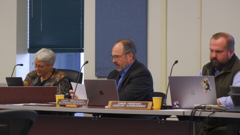 Daniel Brigman speaks during a Board of Education meeting on Sept. 21, 2026. Brigman resigned as superintendent on Monday Sept. 28.