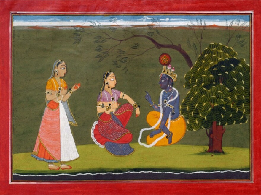 Krishna and Radha are the subjects of an epic, ancient poem by Jayadeva entitled "Gita Govinda."