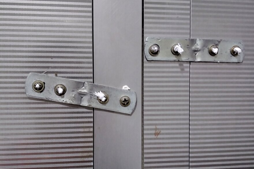 The fear of digital peeping Toms has led women to stuff wads of toilet paper into holes they find in public bathroom stalls, as seen here at a subway station bathroom in Seoul.