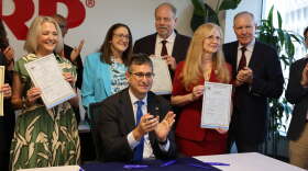 Meyer gives for bills on energy user and large load grid users his signature.