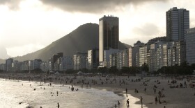 Hotels and apartment buildings line the Copacabana beach in Rio de Janeiro, Brazil. The head of a sports travel agency specializing in packages for the Rio 2016 Olympics said that the company's business could be devastated if the Zika virus continues to spread.