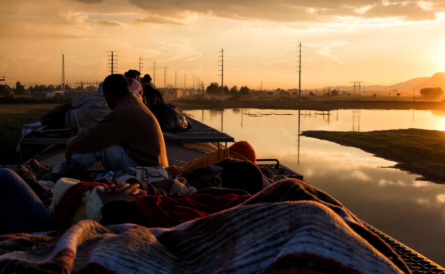 Migrants on their way to Guanajuato, Oct. 22, 2017.
