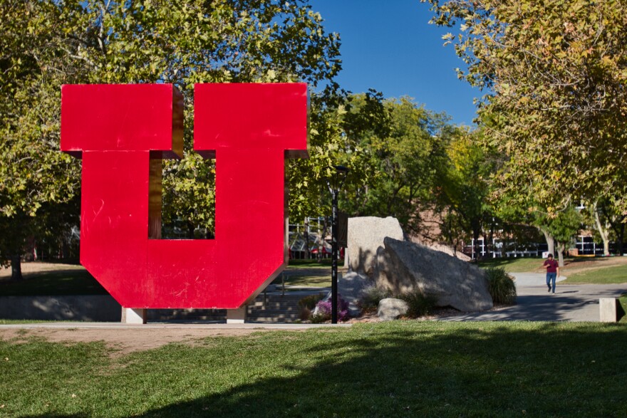 A photo of the University of Utah college campus.