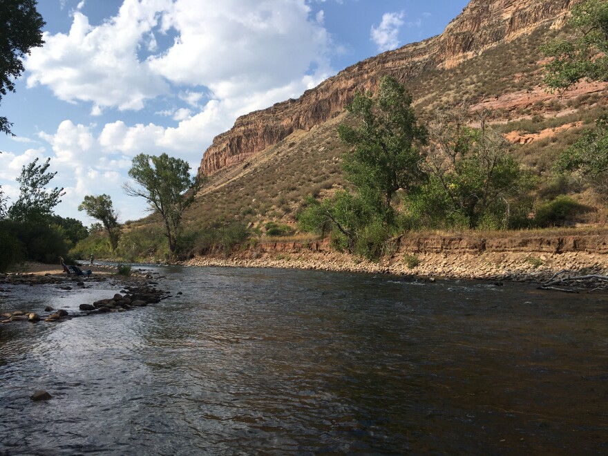 The Poudre River would act as the Northern Integrated Supply Project's main water source, and would divert water slightly upstream of this stretch of the river near Bellvue, Colo. 