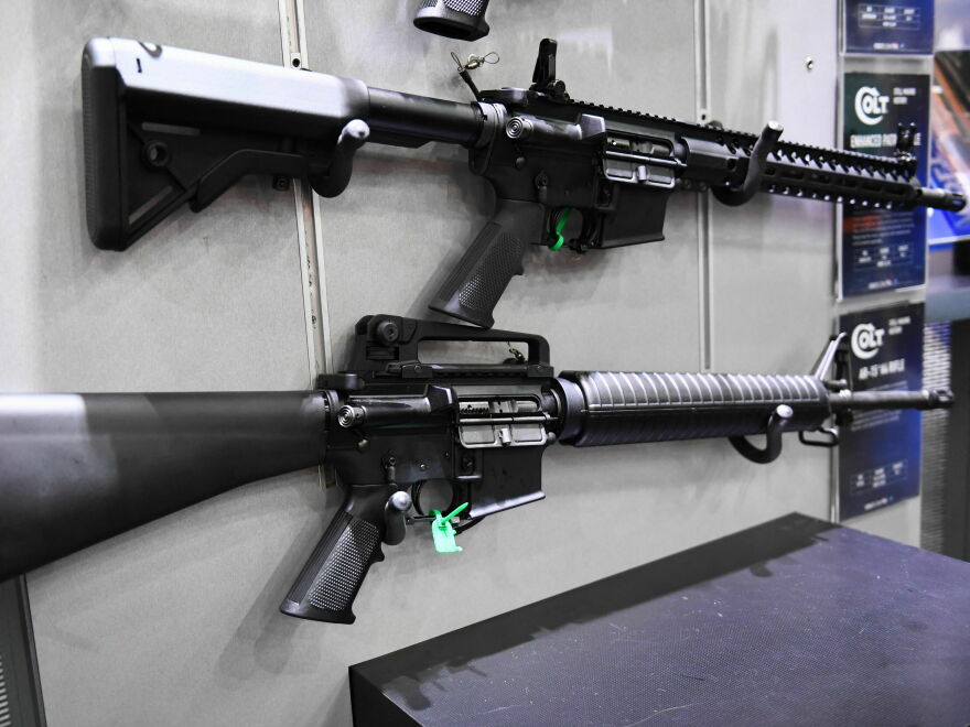 Ap 15 Rifle A Maryland man has been carrying an AR-15-style rifle near a school bus ...