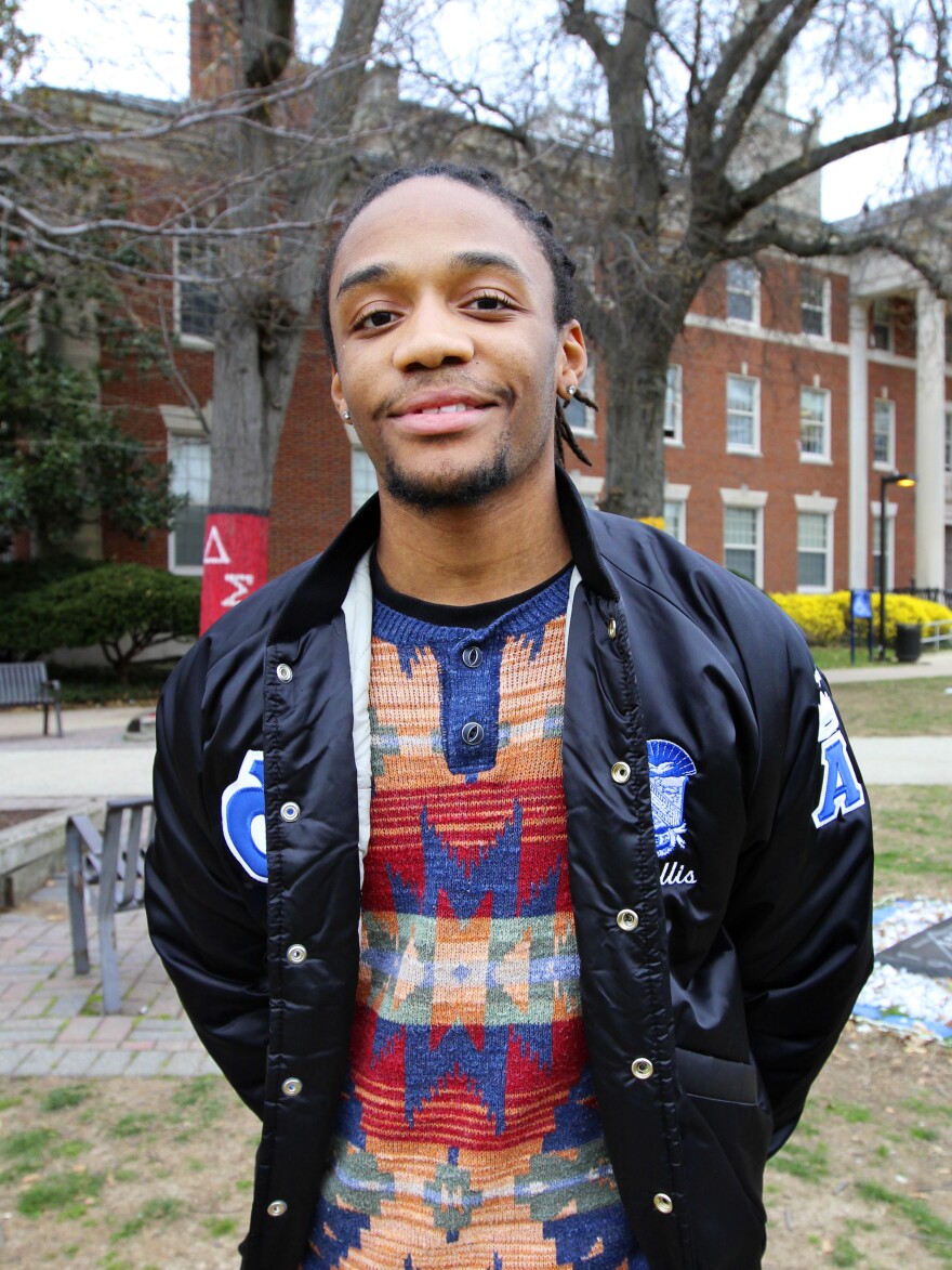 Junior Tyler Ellis says he really experiences individuality at Howard. "Being black isn't the same for everybody."