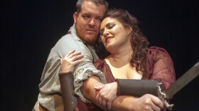 Clay Hilley as Siegfried, Alexandra LoBianco as Brünnhilde