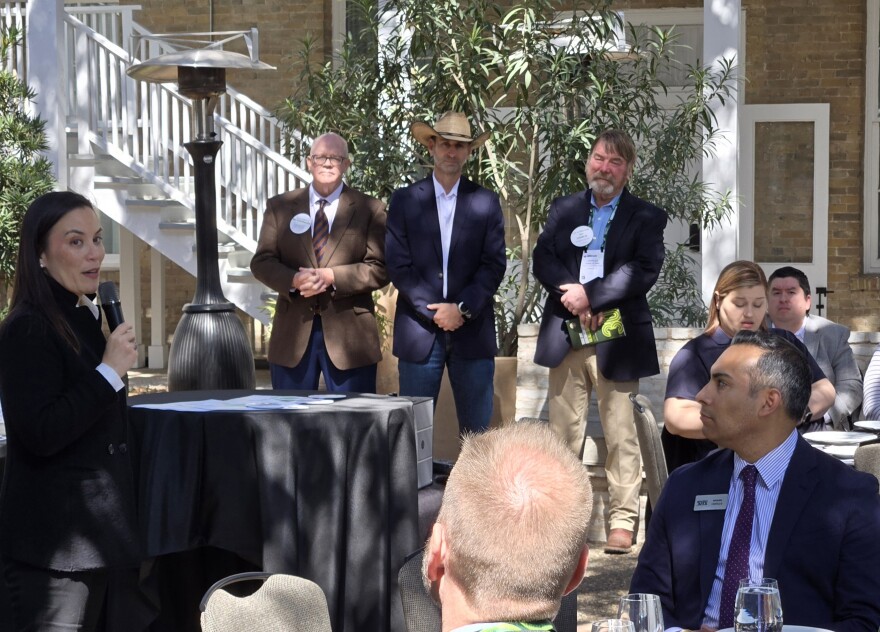 San Antonio Mayor Gina Ortiz Jones, far left, welcomed Farmers for Free Trade to the city on Feb. 24, 2026
