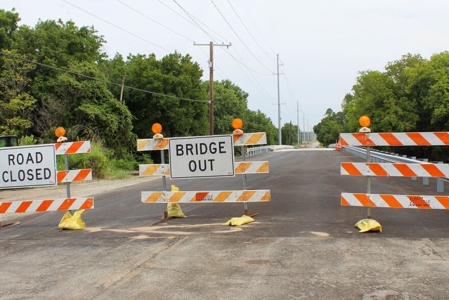 Contractors replaced the deck and improved guardrails on Sunset Bridge in Bartlesville on Aug. 6, 2026, thanks to a GO Bond passed in 2020.