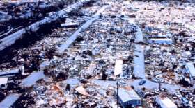 Hurricane Andrew - Dadeland Mobile Home Park after passage of Andrew. Photo: NOAA's National Weather Service (NWS) Collection