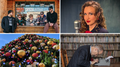 From left to right: Pipe Dreams, The 1940’s Radio Hour, Paradise Christmas Preview & David Sedaris