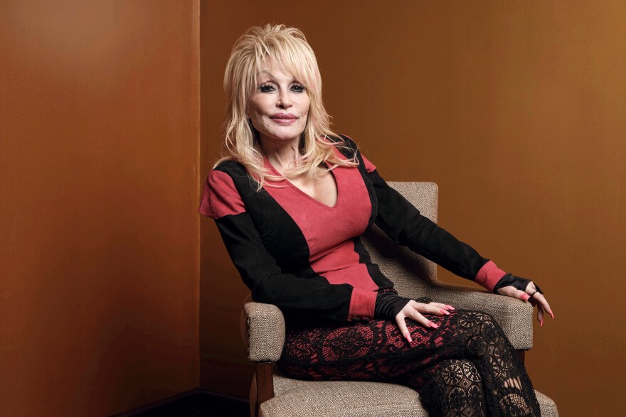 Dolly Parton poses at the Carnegie Medal of Philanthropy Ceremony in New York, on Oct. 13, 2022.