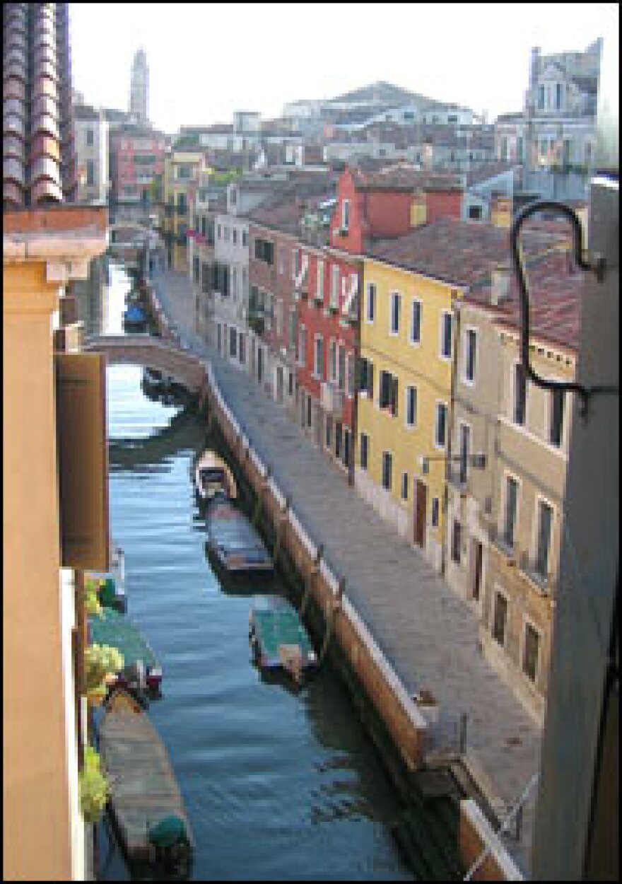 A quiet canal outside what Leon calls Venice's "Bermuda Triangle" of San Marco-Accademia-Rialto, where tourists seem to spend most of their time.