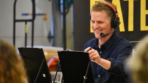 KCUR's Steve Kraske during a live broadcast of Up To Date at Rochester Brewing in April 2026.