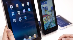 Samsung won a victory Monday in its global patent war with Apple. The British judge said Samsung's Galaxy Tab (right) is "not as cool" as the iPad (left).