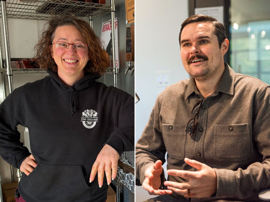Dominique Scarimbolo (l) and Rob Foxcurran are the two candidates running for King County Assessor in the November 3, 2026 general election.