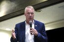 Republican Ryan Zinke speaks during a U.S. House candidate forum in Missoula, MT on August 8, 2022. 