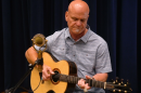 Parry Lamont performing live in WNIJ's Studio A